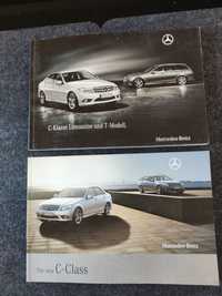 Mercedes-Benz C w204 s204 prospekt katalog folder 2szt