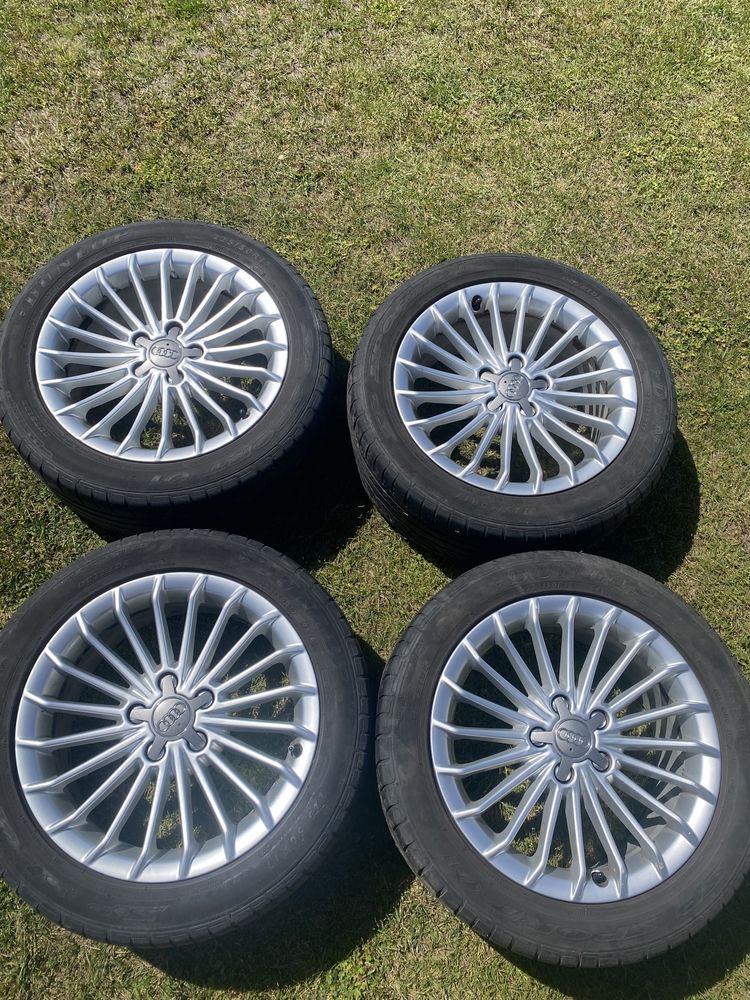 Felgi 5x112 z oponami Audi 17”