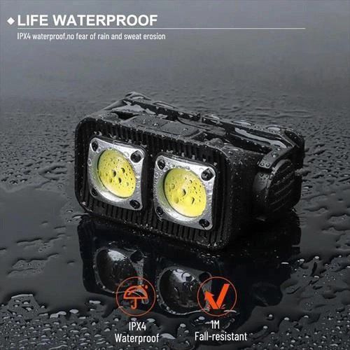 Ліхтар налобний K372-2COB з датчиком руху