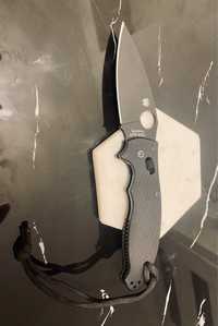 Nóż składany Spyderco Manix 2 G-10 Black / Black Blade (C101GPBBK2)