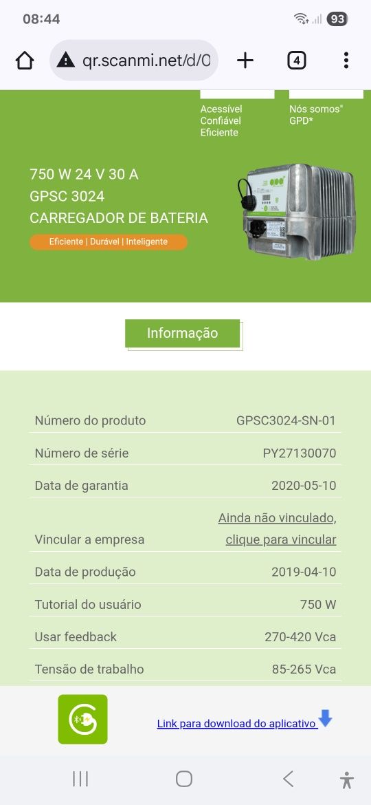 Carregador baterias Snorkel