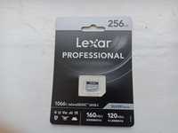 Карта памяти microSDXC Lexar Professional 256Gb, A2, U3, 1066x, новая