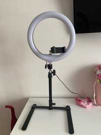 Кільцева LED лампа для блогу та предметної зйомки.