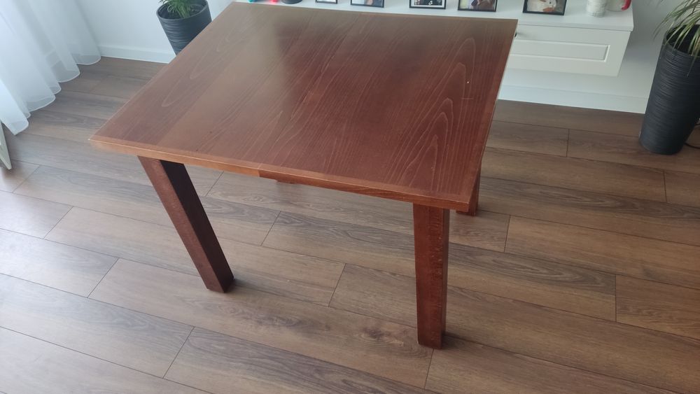 BRW Stół naturalne drewno bukowe 80x100, All Solid