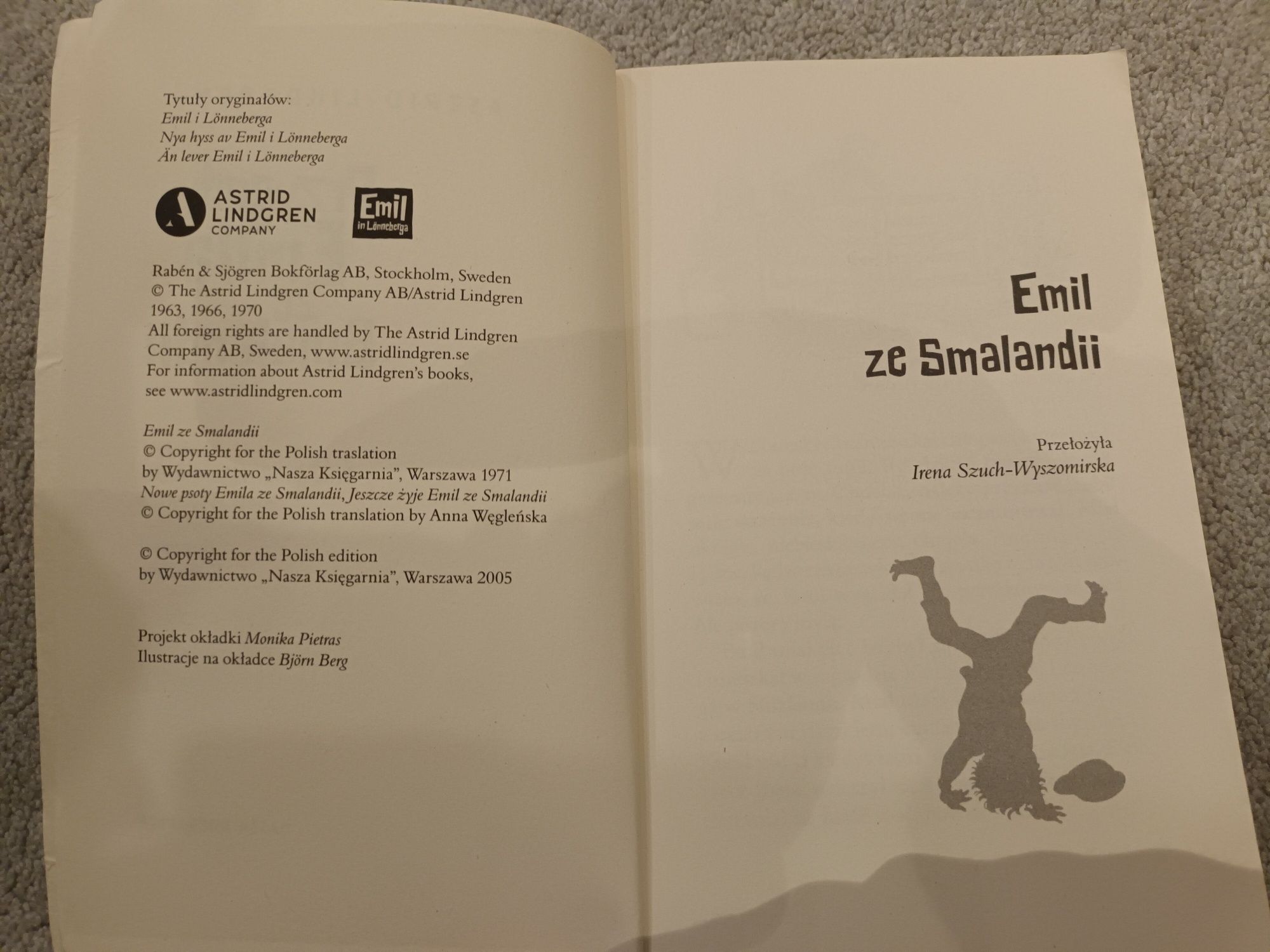 Książka dla dzieci "Przygody Emila ze Smalandii" Astrid Lindgren