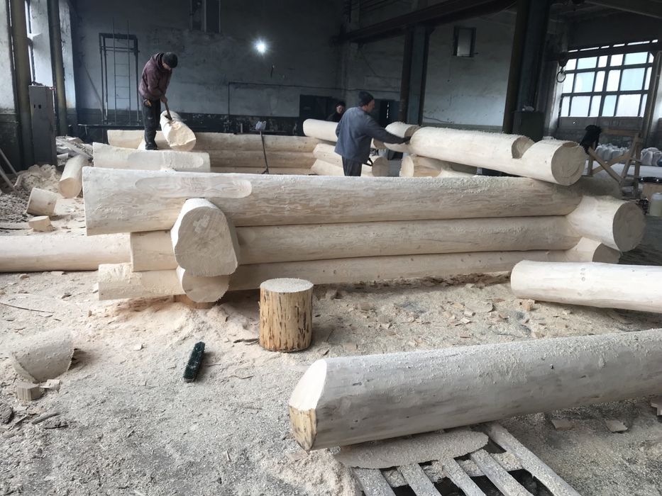 Будинки зі зрубу, дикий зруб