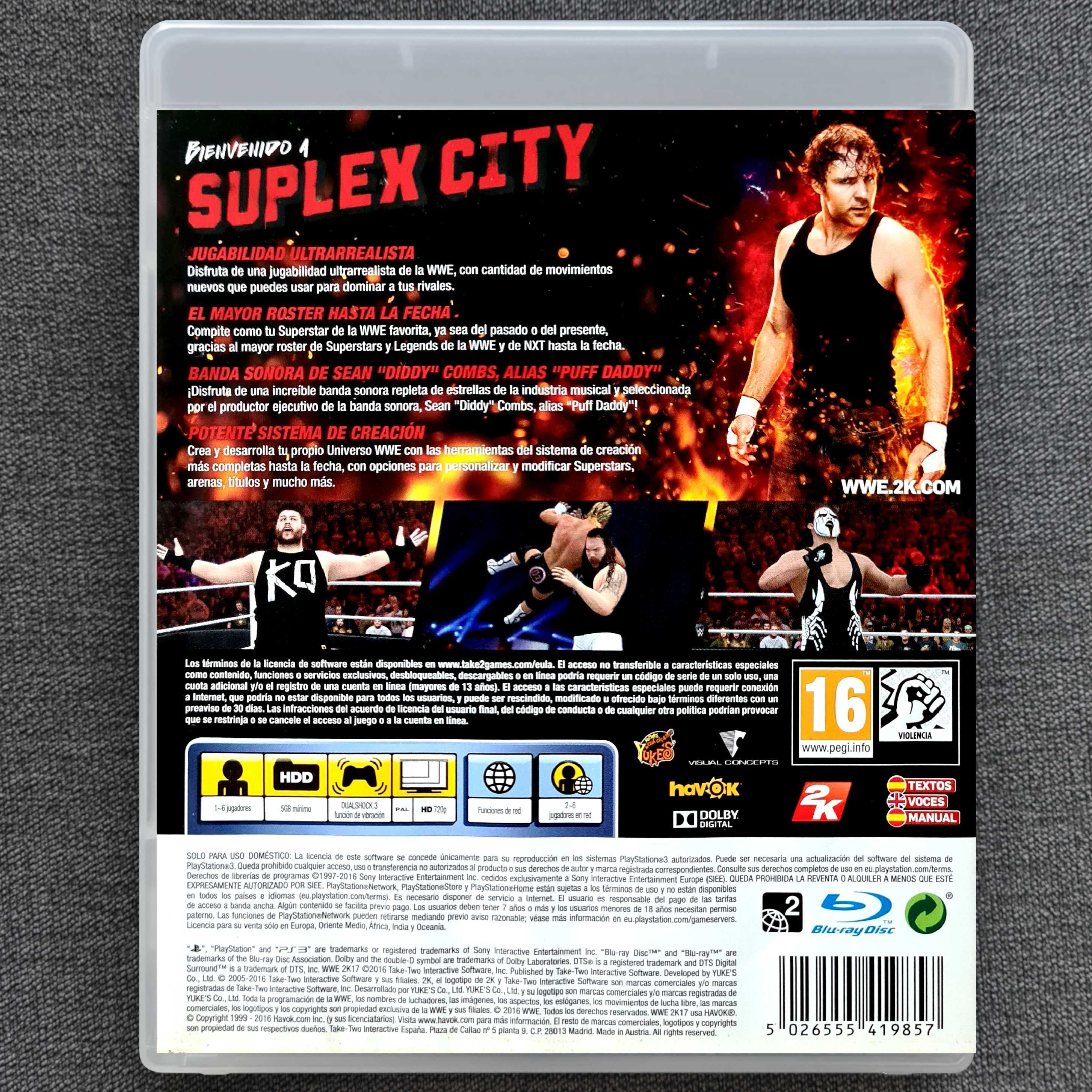 W2K17 Ps3 W WWE 2K17 Wrestling WWE2K17