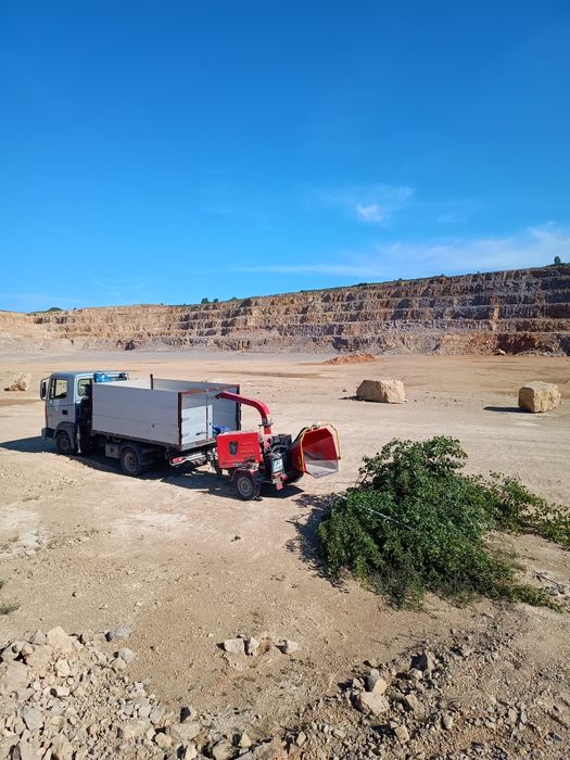 Usługi rębakiem mielenie gałęzi wycinka drzew