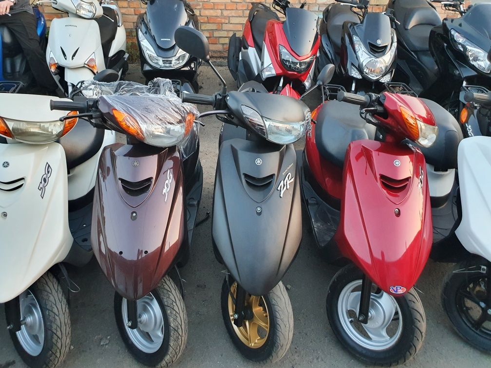 Скутер Honda Dio blue з Японії  купить мопед недорого олово доставка