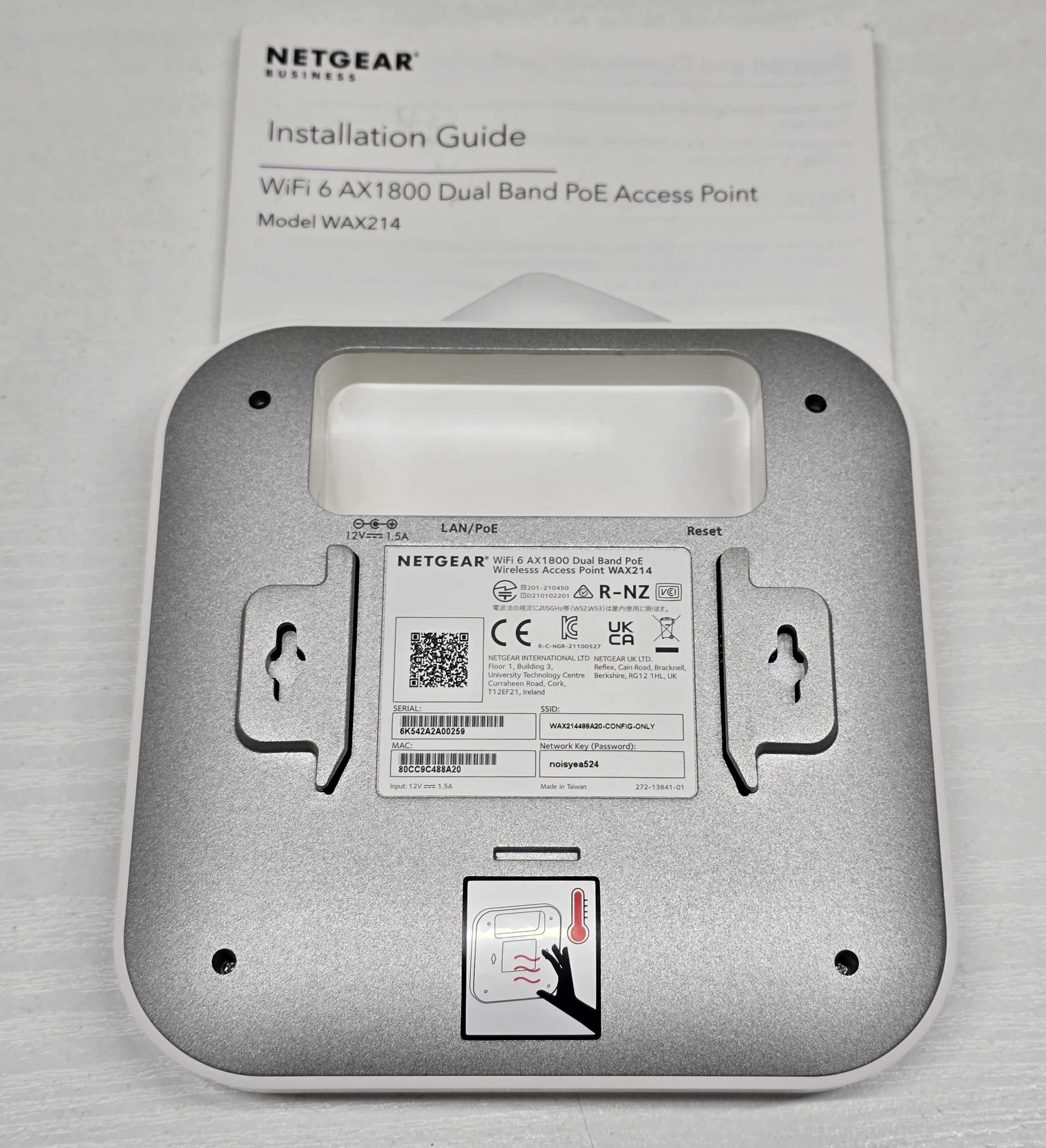 Netgear Essentials WiFi 6 AX1800 Dual Band