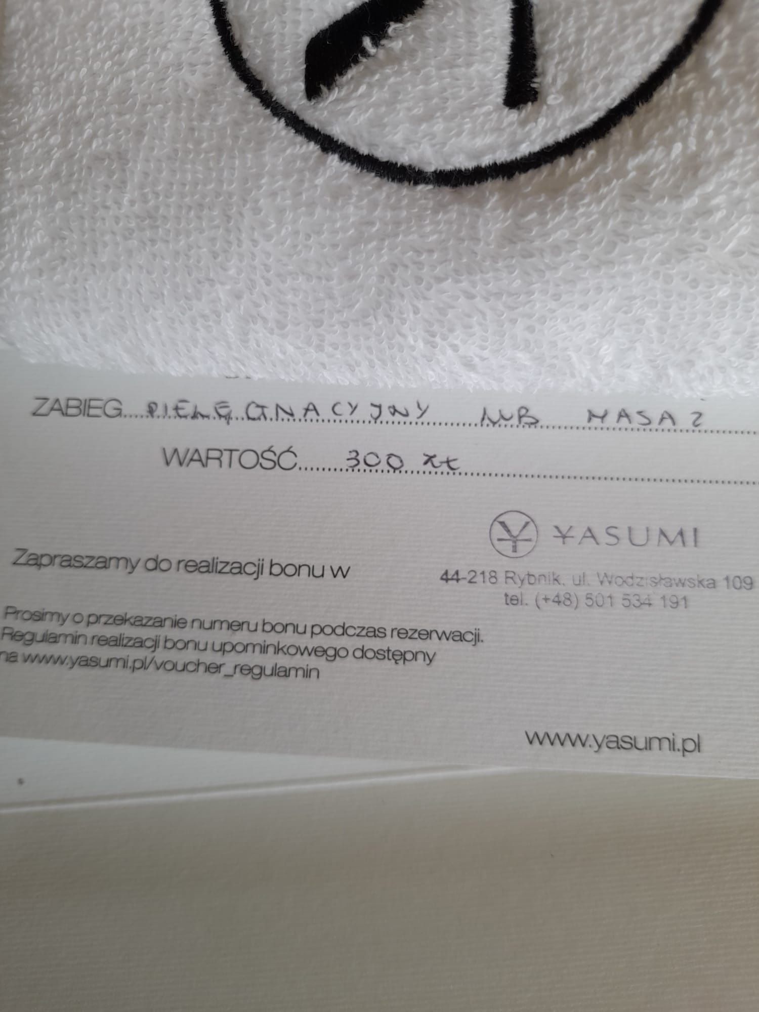 Yasumi bon wartości 300 zł uroda zdrowie