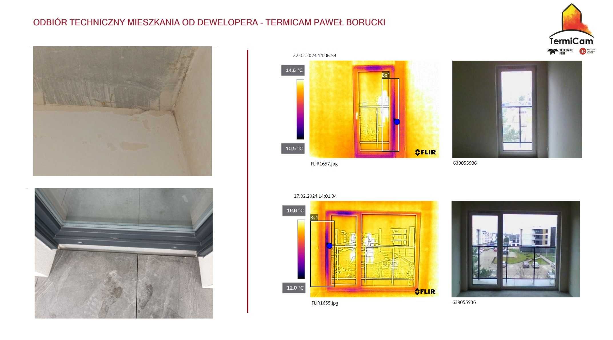Odbiór techniczny mieszkań i domów, termowizja , nadzór budowlany.