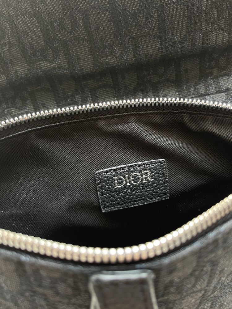 Nerka Dior Saddle Bag Oblique Jacquard Black