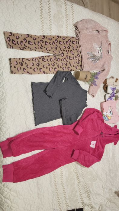 Пакет,лот одягу 104-110,4-5,кофта,лосіни утеплені,гольф,лонг,светр,