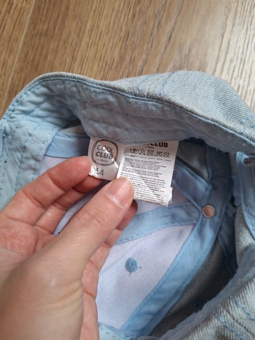 Czapka z daszkiem jeansowa CoolClub dziewczęca Smyk 54