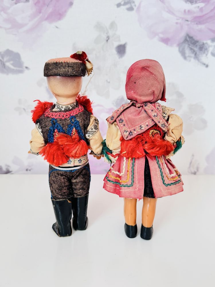 Stare lalki, lalka strój ludowy, vintage