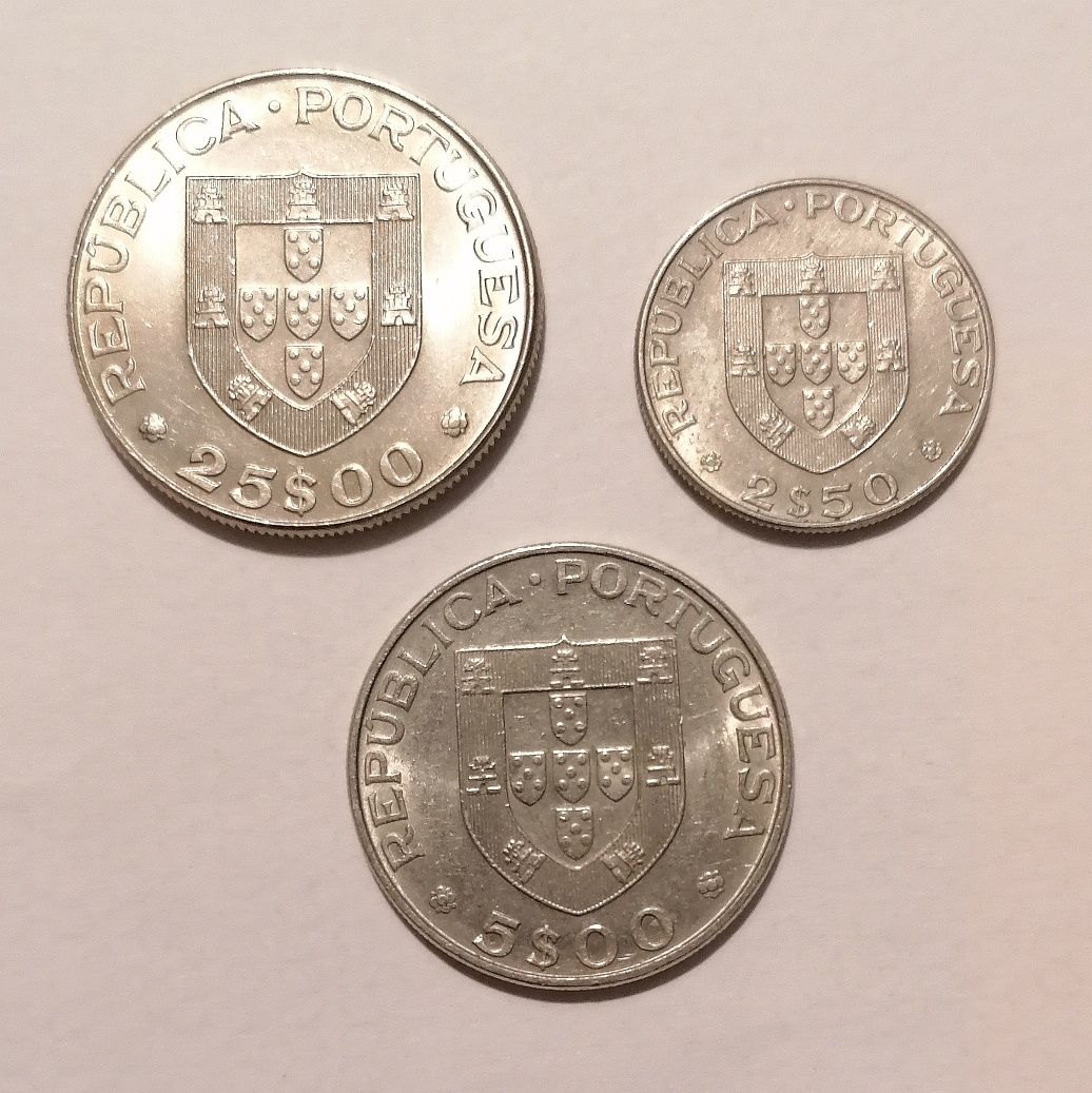 Moedas coleção Alexandre Herculano 1977