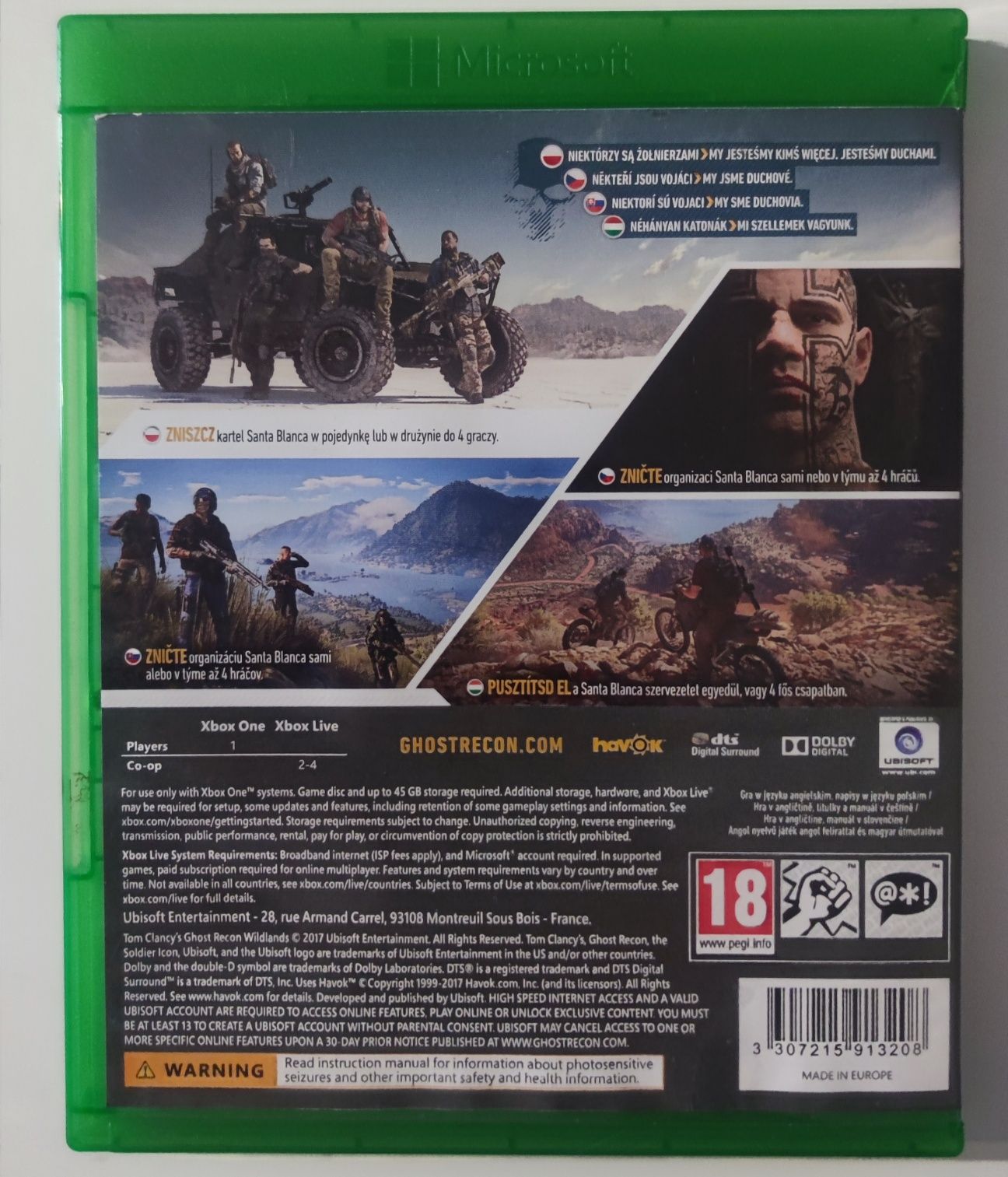 Xbox one Ghost Recon Wildlands pl możliwa zamiana