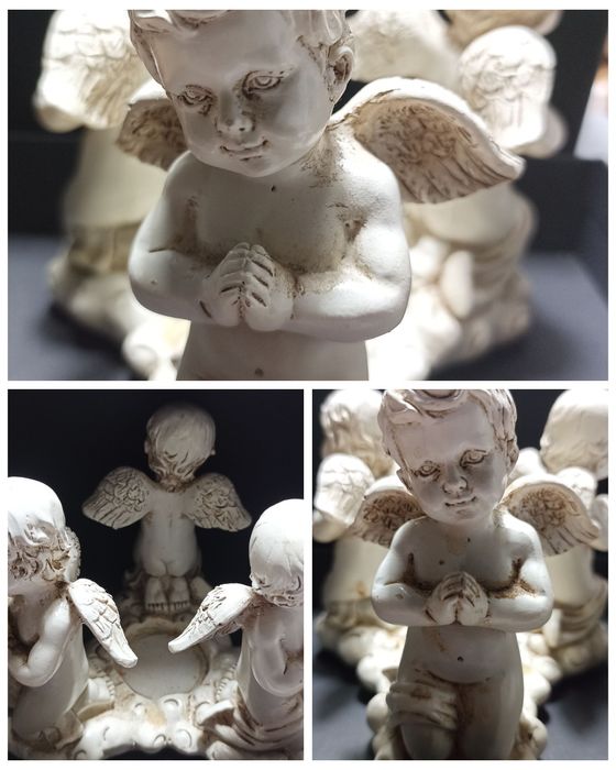 Янгол ангелики новорічний декор підсвічник аромасвічка