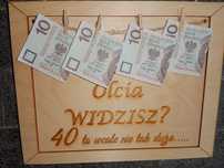 Prezent na 40 urodziny spersonalizowana gratis torba prezentowa