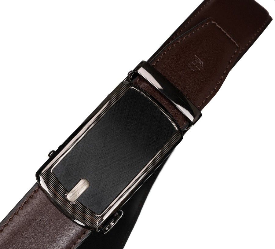 męski pasek biznesowy z elegancką klamrą automatyczną - peterson 105