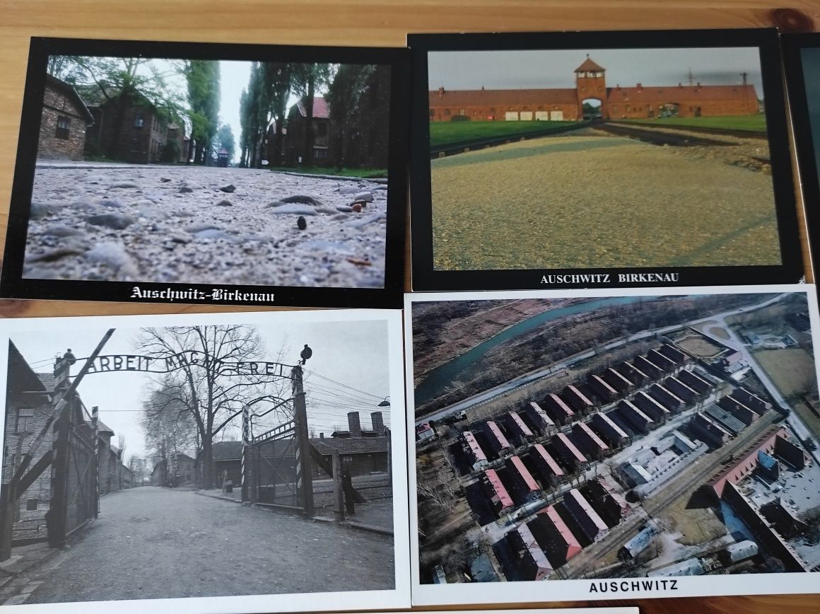 Pocztówki z Muzeum Auschwitz