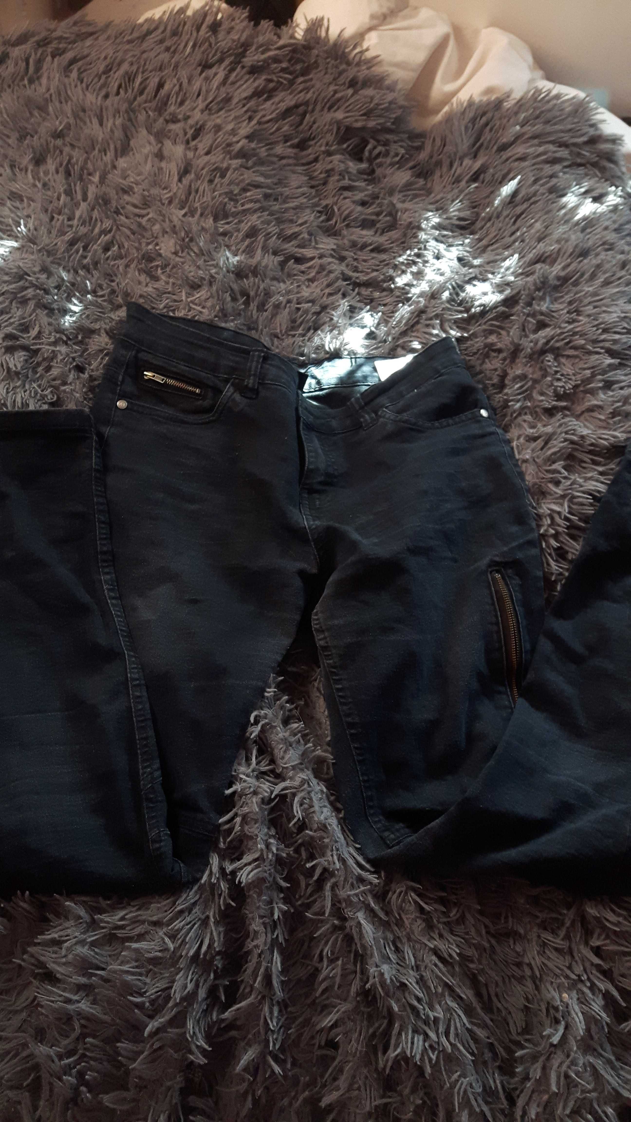 Spodnie typu jeans czarne