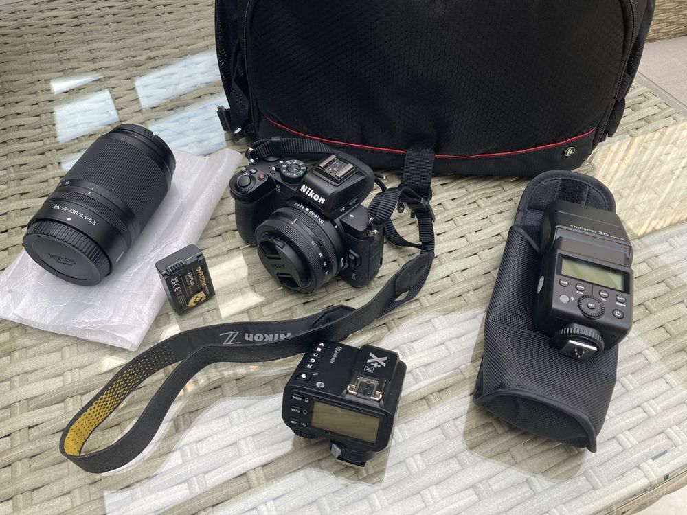 NIKON Z50 body + NIKKOR Z Z DX 16-50 + NIKKOR D 50-250 + osprzęt