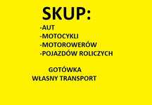 Skup aut, motocykli. motorów pojazdów, busów Zielona Góra i okolice