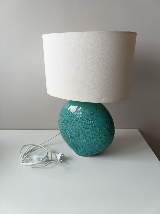 Home&You turkusowa lampa nocna stołowa