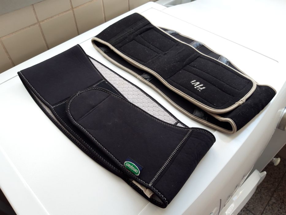 2 cintas lombares para aliviar zona abdominal e lombar