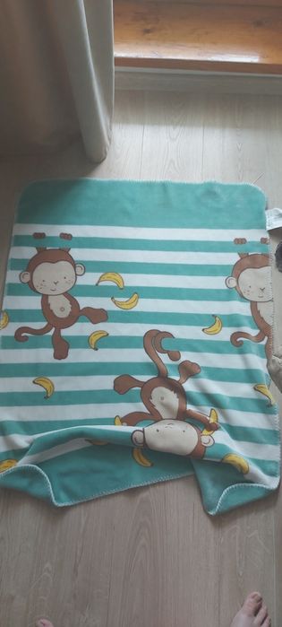 Дитячий плед 80*110 двосторонній плюшевий