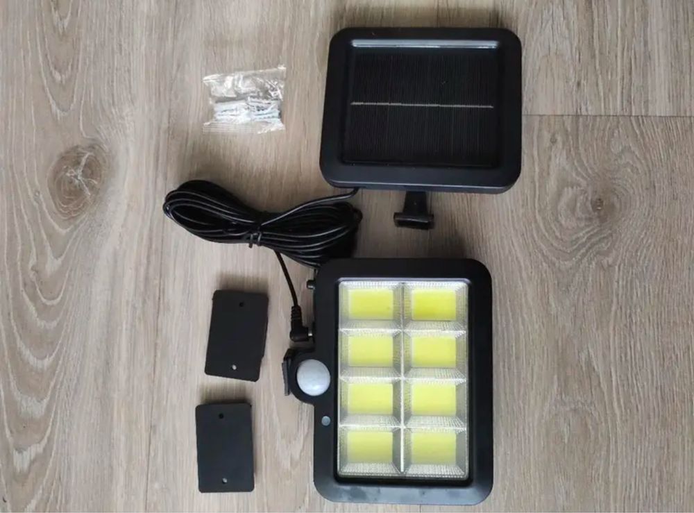 Lampa solarna 160 led 3 tryby czujnik ruchu