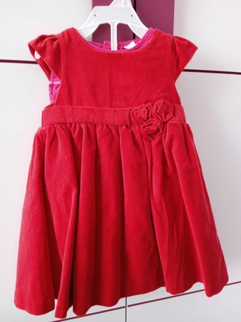 Sukienka czerwona smyk 80