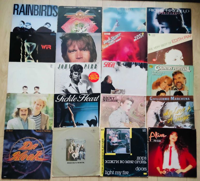 Płyty winylowe winyle Pakiet  100 LP ROCK, POP, SOUL