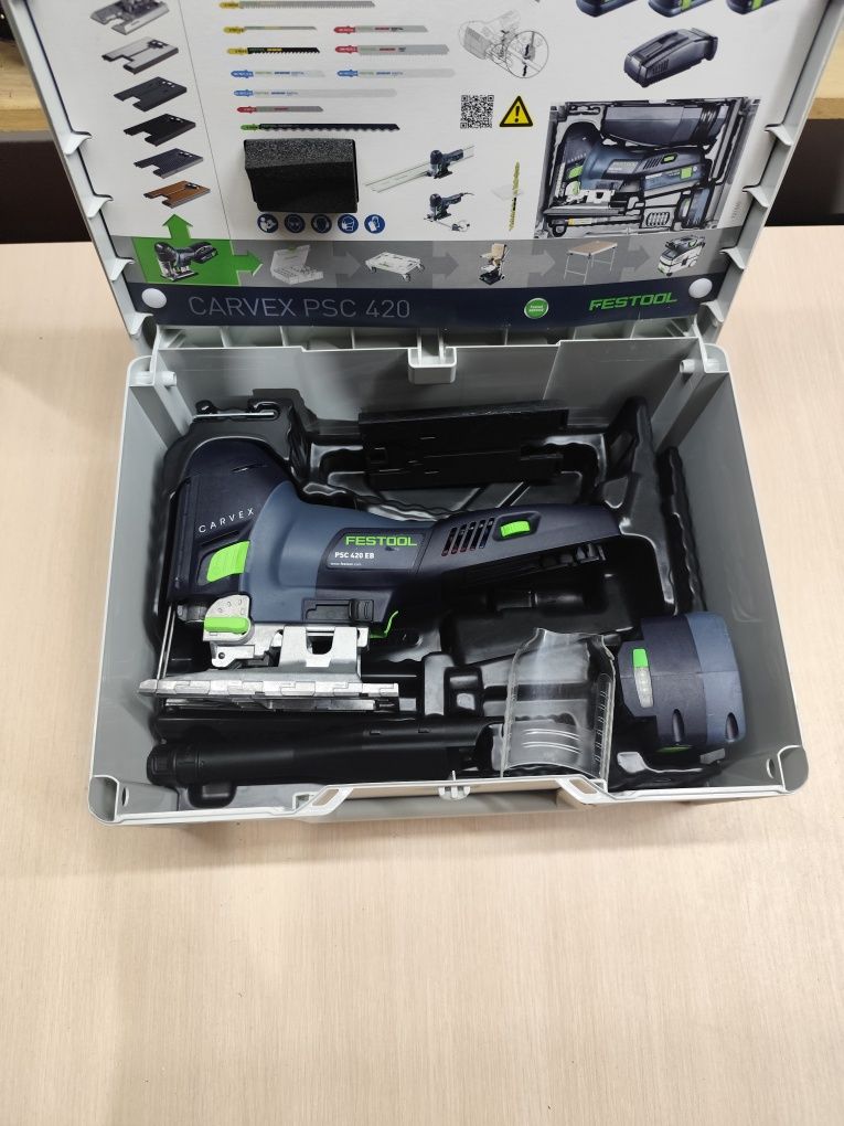 09.2024й рік Festool PSC 420 EB акумуляторний безщітковий Лобзик Фесту