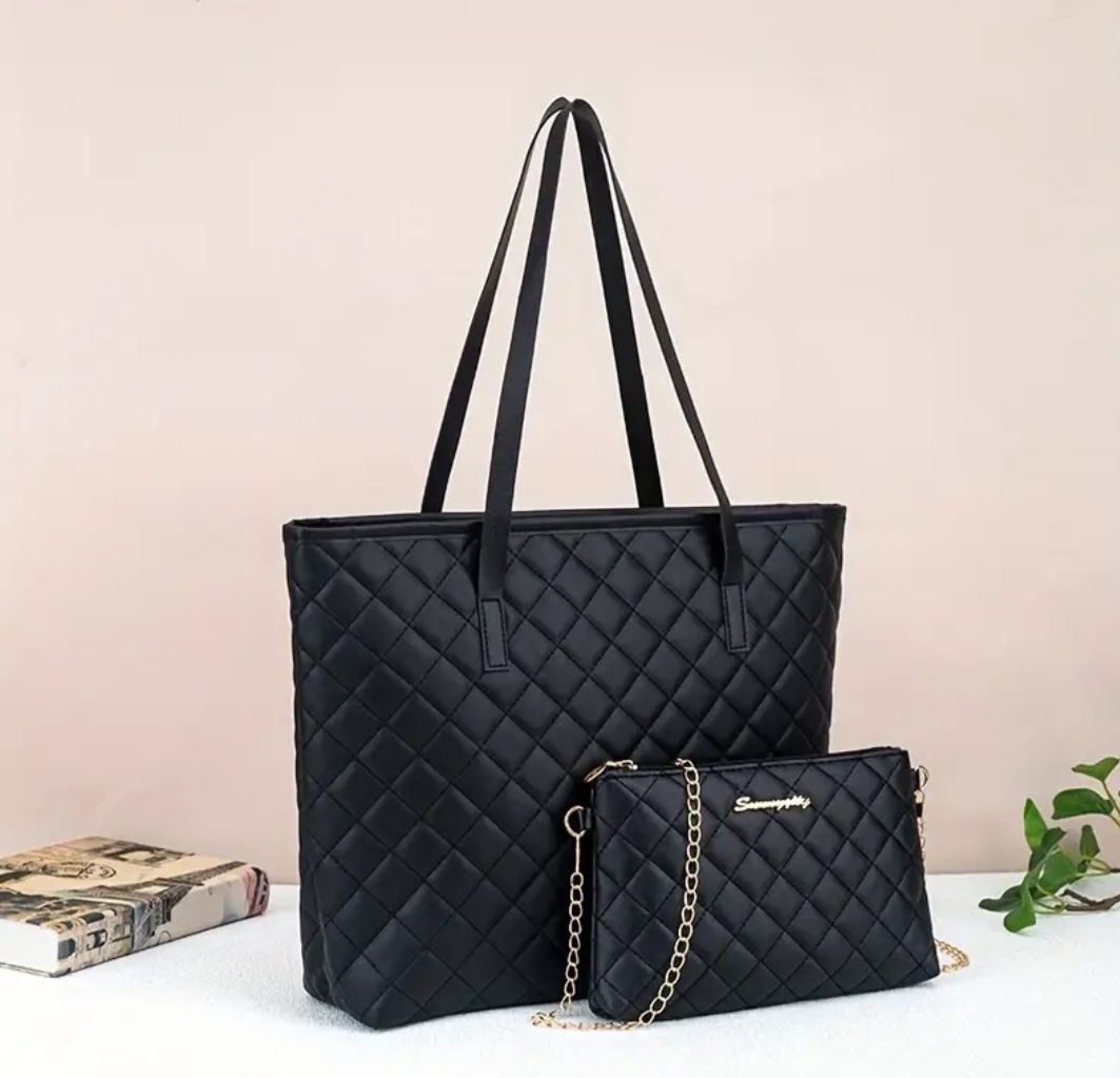 Zestaw torebek. Dwie pikowane, eleganckie torby NOWE