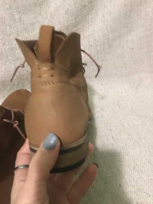 Шкіряні демі черевики чобітки steve madden ecco 39р