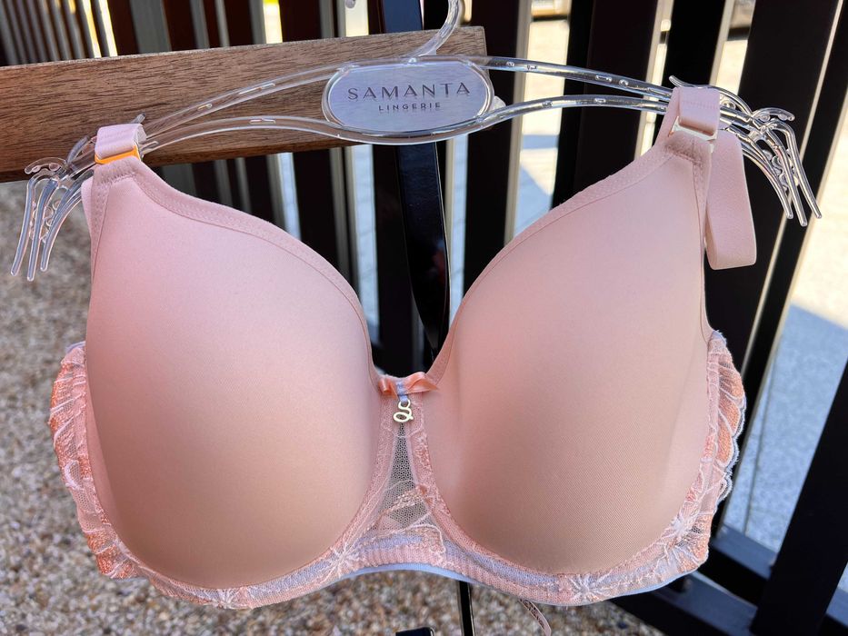 Biustonosz usztywniany Samanta Tinka A460 80E pastelowe kolory, spacer