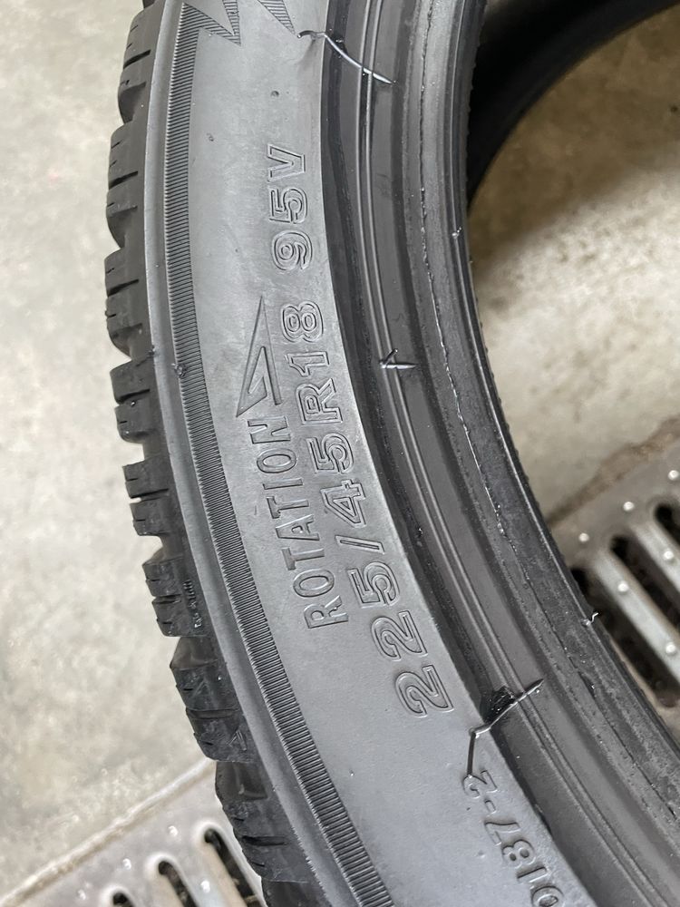 4x opony 225/45/18 bridgestone blizak zimowe super stan