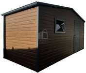 Schowek Domek Ogrodowy 5X2,5M Drzwi 2X Okno Rynny Dwuspad Id919