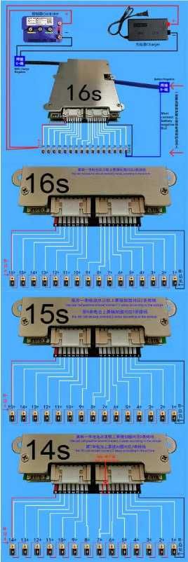 BMS плата  7S-16S 80 A - ANT