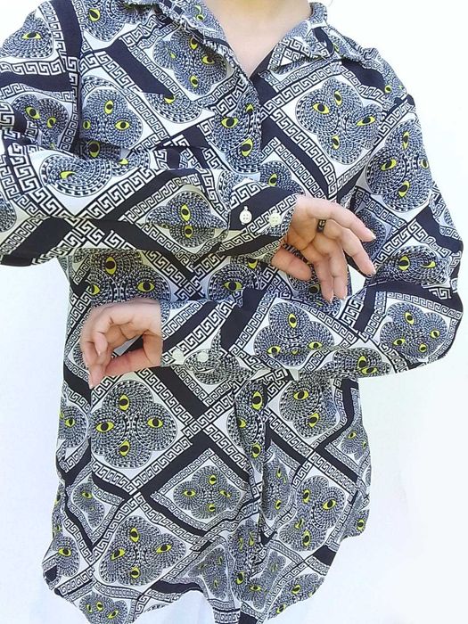 Monki długa swobodna koszula bluzka oversize S M 36 38 NOWA