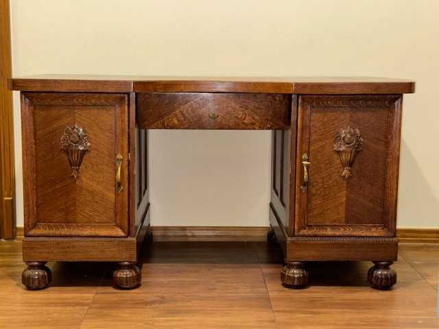 Biurko drewniane, okres międzywojenny