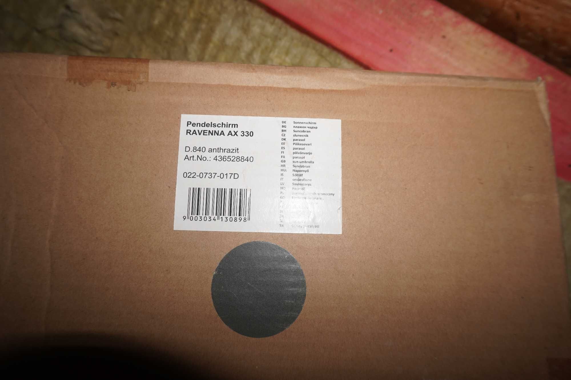 Parasol ogrodowy regulowany składany  ravena ax 330