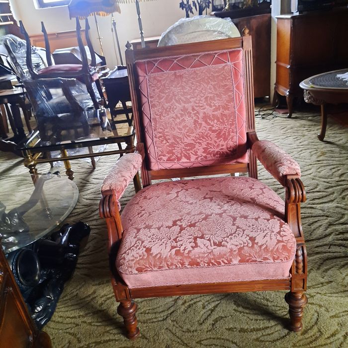 Stary piękny kpl eklektyczny sofa + fotel męski  + fotel damski OKAZJA