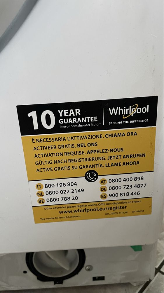 Sprzedam Whirpool uszkodzony krzyzak reszta bdb