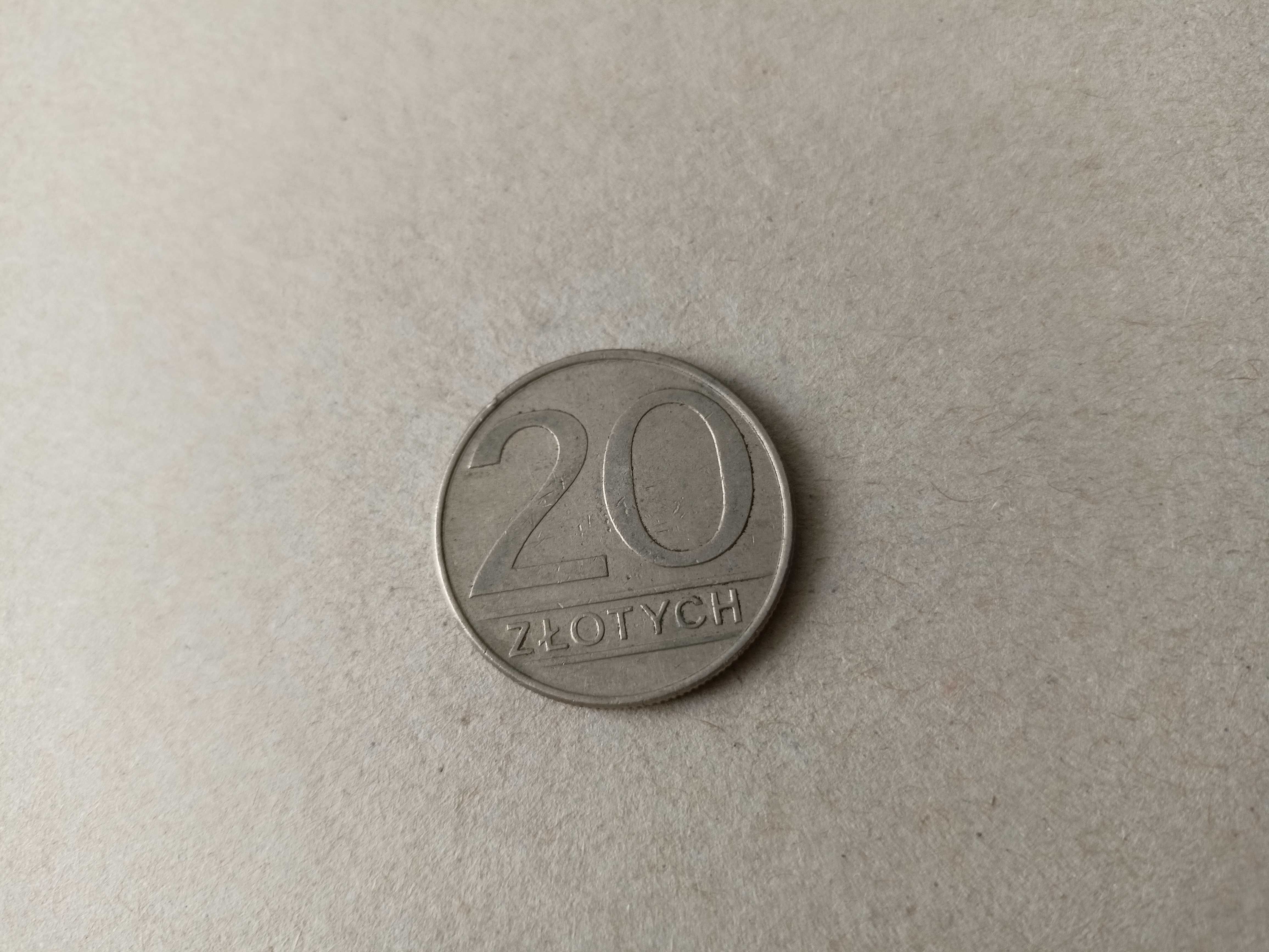 Moneta PRL 20zł 1986 z.m.