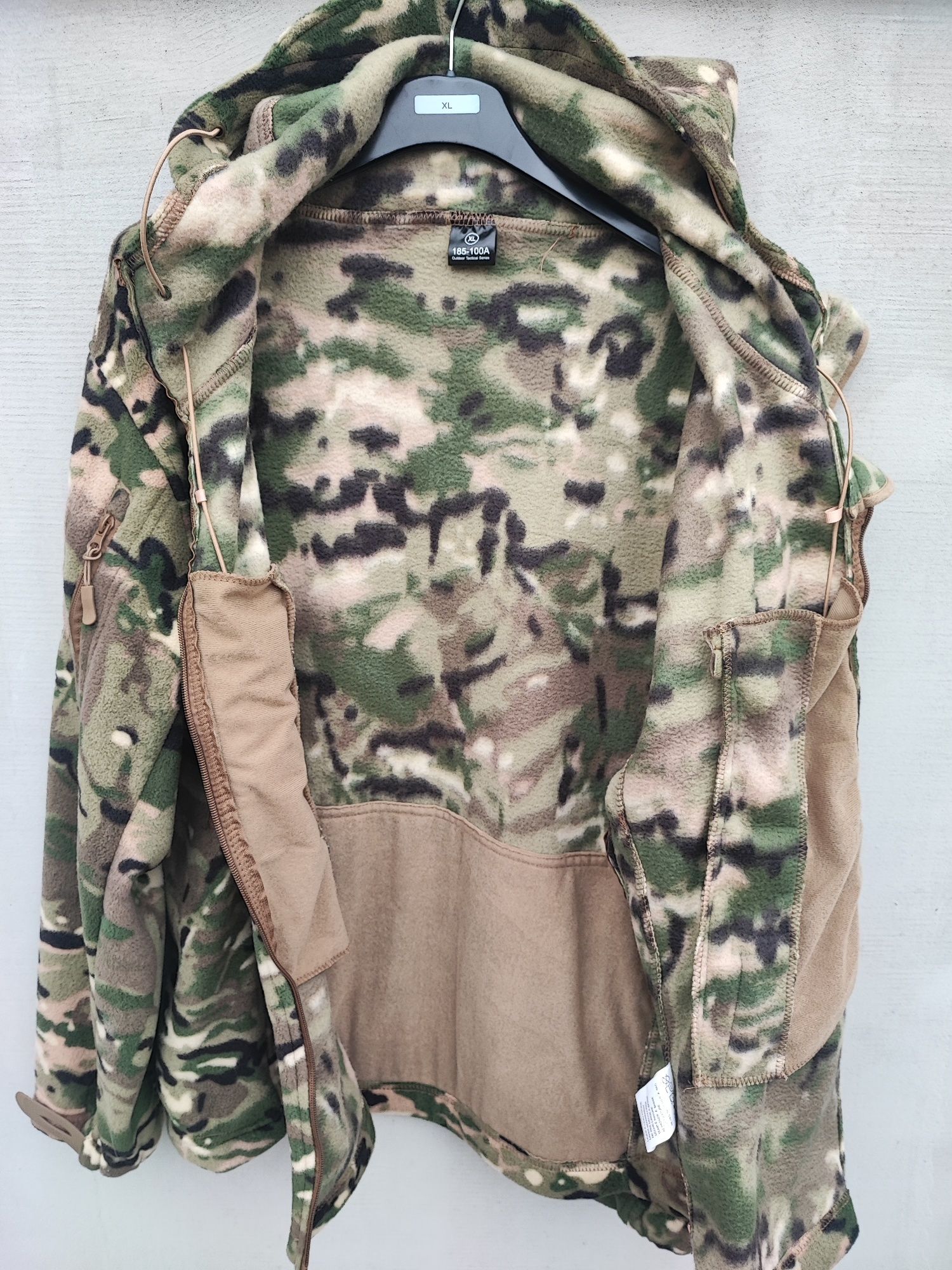 Kurtka taktyczna wojskowa z kapturem bluza polar moro L,Xl
Od