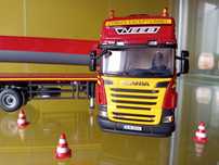 Model WSI 1:50 Neeb & Schuch Scania R6 Topline 6x4_Goldhofer + Ładunki